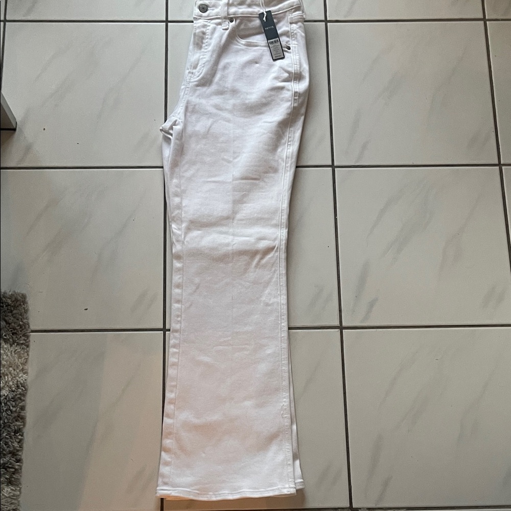 Chico's Flare & Wide Leg White Jeans